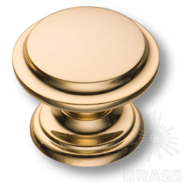 Brass Ручка кнопка 8462-100 глянцевое золото