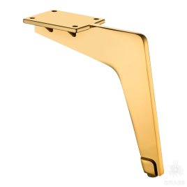 Brass Опора мебельная 1330 0150 Gold Milano глянцевое золото 150 мм