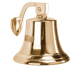 00254 Колокол рында 1839, латунь