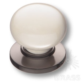 Brass Ручка кнопка 3005-70-L PEARL перламутровый / графит