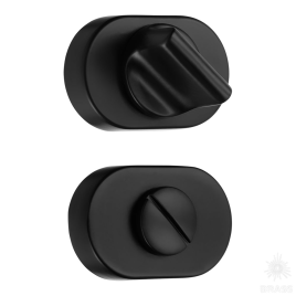 Brass Накладка с поворотной кнопкой RO16W6 AL6 ROSET черный