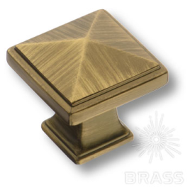 Brass Ручка кнопка 4222 0008 ABM состаренная латунь