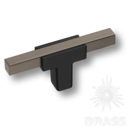 Brass Ручка кнопка 67-Matt Black-Titanium графит-матовый черный