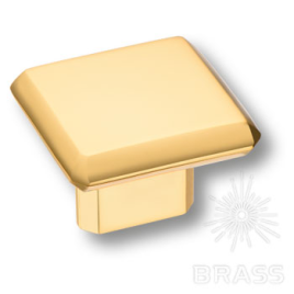 Brass Ручка кнопка 4106 016MP11 глянцевое золото 16 мм