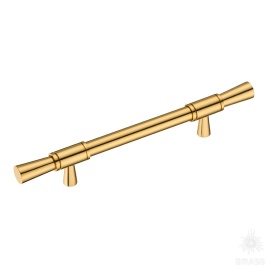 Brass Ручка скоба 2553-003-128 латунь глянцевое золото 128 мм