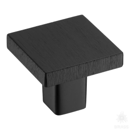 Brass Ручка кнопка 82-Brushed Matt Black брашированный черный