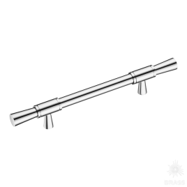 Brass Ручка скоба 2553-005-128 латунь глянцевый хром 128 мм
