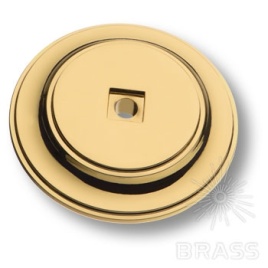 Brass Подложка для мебельных ручек 3043 круглая, глянцевое золото