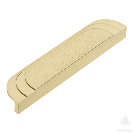Brass Ручка скоба 9358 0192 ELX5 брашированная латунь 192 мм