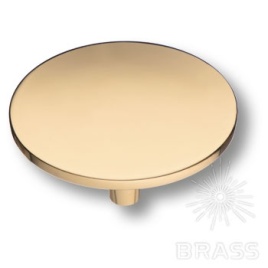 Brass Ручка кнопка 4137 глянцевое золото