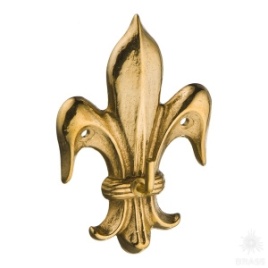 2.235 Крючок "Королевская лилия", латунь