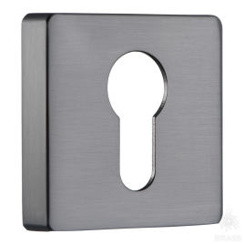 Brass Накладка с цилиндрическим отверстием для ключа RO11Y BBN ROSET черный матовый никель