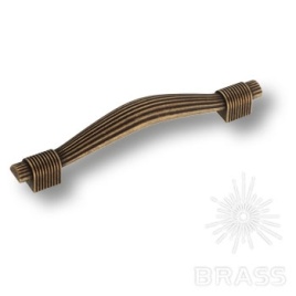 Brass Ручка скоба 7491-831 старая бронза 128 мм