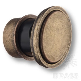 Brass Ручка кнопка врезная 1360 античная бронза