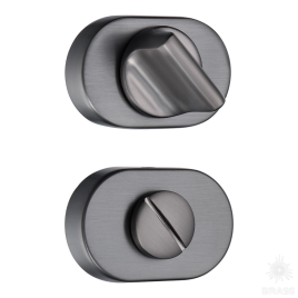 Brass Накладка с поворотной кнопкой RO16W6 BBN ROSET черный матовый никель