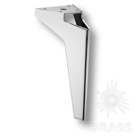 Brass Опора мебельная резная KAX-0422-0175-A01 глянцевый хром 123 мм