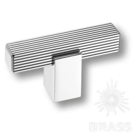Brass Ручка кнопка 9214 0008 CR-CR глянцевый хром 