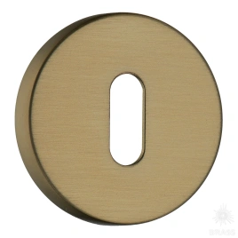 Brass Накладка с овальным отверстием для ключа RO12N GB ROSET матовая латунь