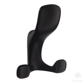 Brass Крючок мебельный трёхрожковый 2010 0080 AL6 чёрный