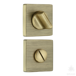 Brass Накладка с поворотной кнопкой RO11W6 ABM ROSET состаренная латунь