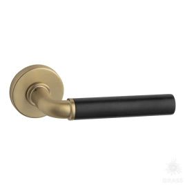 Brass Ручка дверная HA246RO12 GB-GB/AL6 NORD матовая латунь/чёрный