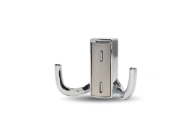 Крючок мебельный двухрожковый RZ397Z.002CP.NN хром-брашированный никель