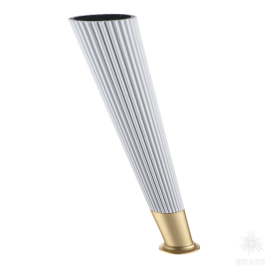 Brass Опора мебельная SUIT 3510 0230 Matt White/Gold Varak белый матовый/матовое золото 230 мм