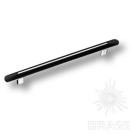 Brass Ручка скоба 2330 0192 LUNGO Chrome/Matt Black глянцевый хром 192 мм