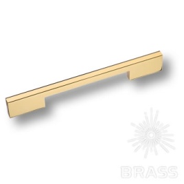 Brass Ручка скоба 7327 0192 GL глянцевое золото 192 мм