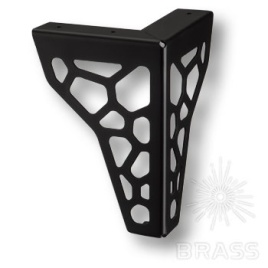 Brass Опора мебельная резная KAX-4629-0150-B13 черный 150 мм 