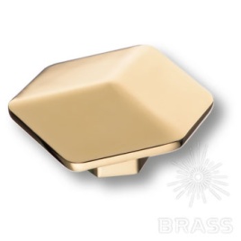 Brass Ручка кнопка 4129 016MP11 глянцевое золото 16 мм