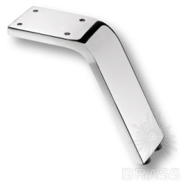 Brass Опора мебельная резная KAX-0751-0120-A01 глянцевый хром 120 мм