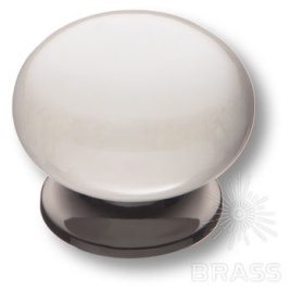 Brass Ручка кнопка 5015-70-L PEARL перламутровый / графит