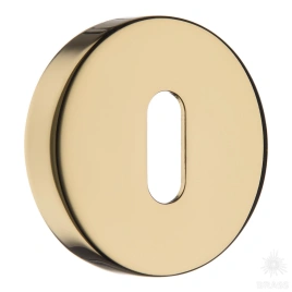 Brass Накладка с овальным отверстием для ключа RO12N GL ROSET глянцевое золото
