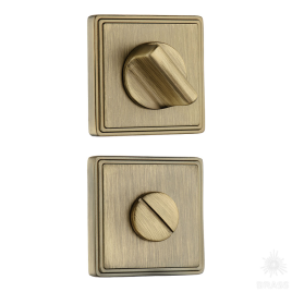 Brass Накладка с поворотной кнопкой RO17W6 ABM ROSET состаренная латунь