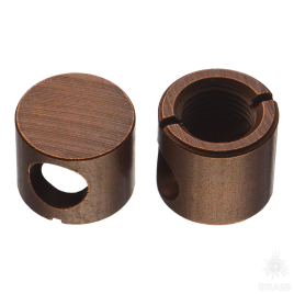 BRASS 11.03.516-0 Цилиндрическая стяжка «SYSTEM S», D15x14 мм, сталь, цвет бронза