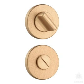 Brass Накладка с поворотной кнопкой RO12W6 ELX5 ROSET брашированная латунь