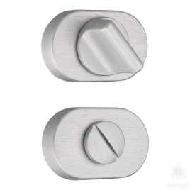 Brass Накладка с поворотной кнопкой RO16W6 ELX10 ROSET брашированный алюминий
