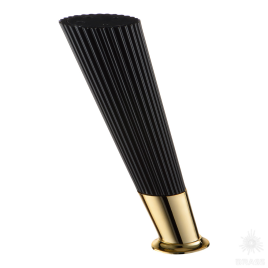 Brass Опора мебельная SUIT 3510 0160 Matt Black/Metalized Gold матовый черный/глянцевое золото 160 мм