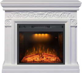 Каминокомплект Athena - Белый с очагом Emerald 23