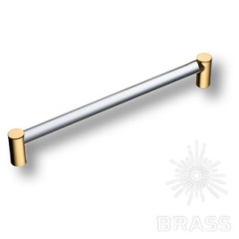 Brass Ручка рейлинг эксклюзивная коллекция BU 016.192.19 глянцевое золото 192 мм