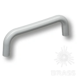 Brass Ручка скоба детская 627GR серый глянцевый 96 мм