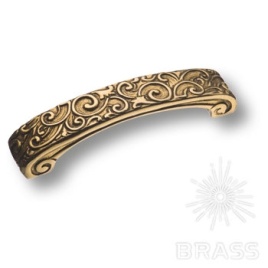 Brass Ручка скоба эксклюзивная коллекция 850.128.28 античное золото 128 мм