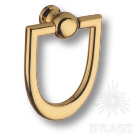 Brass Ручка кольцо 3130 глянцевое золото