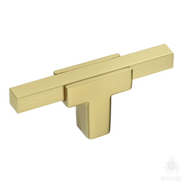 Brass Ручка кнопка 67-Champagne Gold матовая латунь