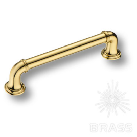 Brass Ручка скоба 4680 0128 GL-GL глянцевое золото 128 мм