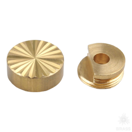 Brass Декоративная накладка с резьбой 00400 латунь