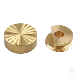 Brass Декоративная накладка с резьбой 00400 латунь