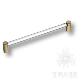 Brass Ручка рейлинг эксклюзивная коллекция BU 016.192.36 полированная латунь 192 мм