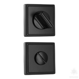 Brass Накладка с поворотной кнопкой RO17W6 AL6 ROSET черный